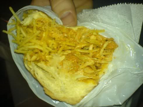 stick fries, chicken and cheese