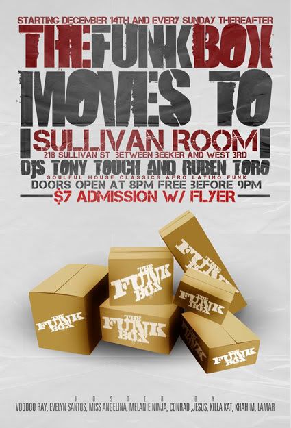 THE FUNK BOX @ SULLIVAN ROOM 12/14