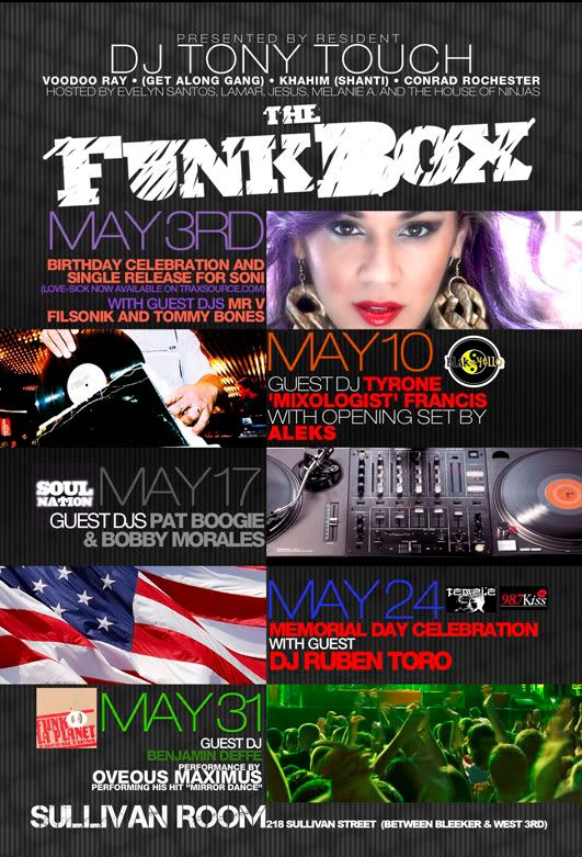 May Line Up @ The Funk Box