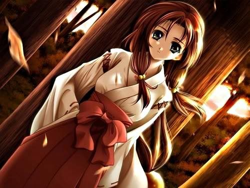 brown hair green eyed girl in a kimono Pictures, Images and Photos