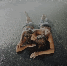 rain.gif kiss in rain image by torealistic2