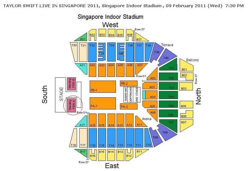Taylor Swift Live In Singapore. Selling off 1 Taylor Swift