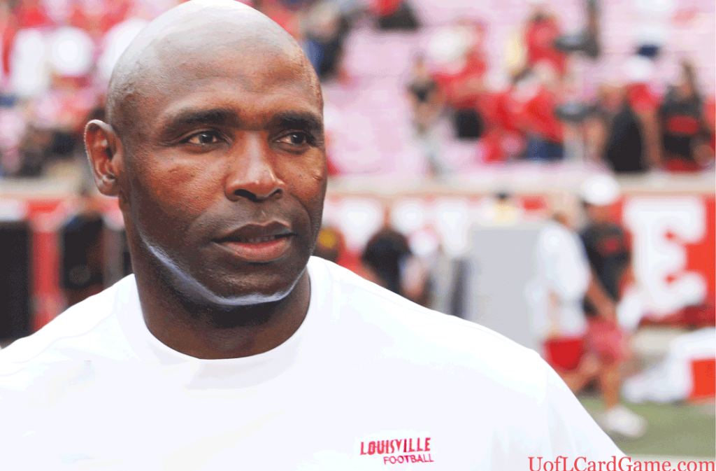 <b>Charlie Strong</b> is still keeping everybody guessing. - Charlie-Strong-UofLCardGame