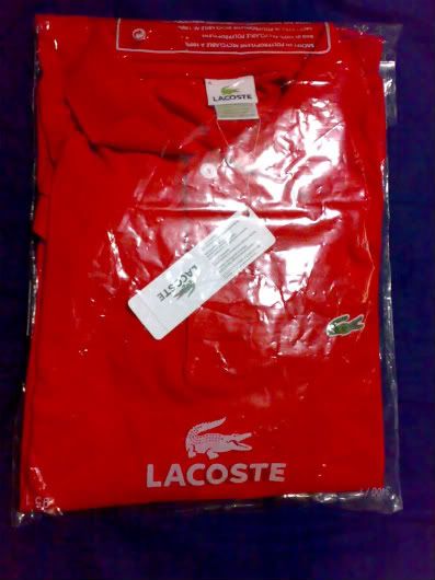 WTS: Authentic Lacoste Polo Red Polo Tee ( New )