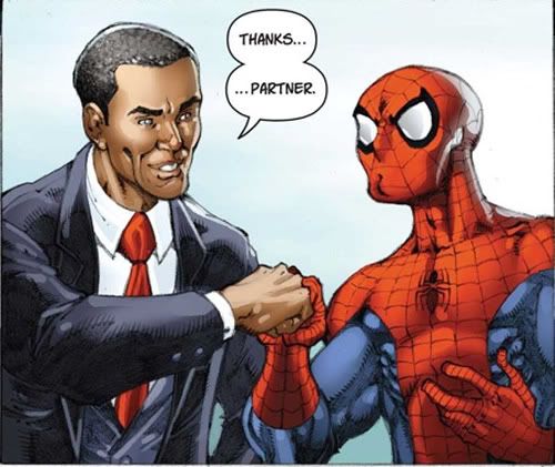 Obama and Spiderman Pictures, Images and Photos