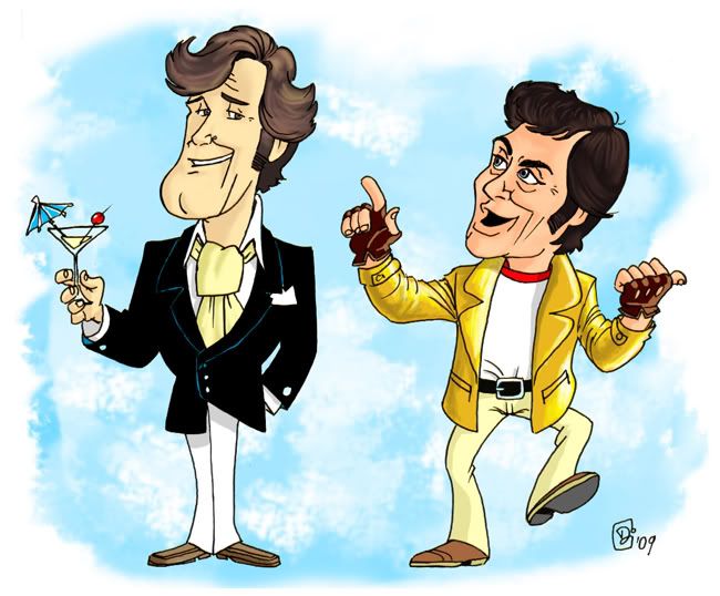 Amicalement votre caricature the persuaders drawin