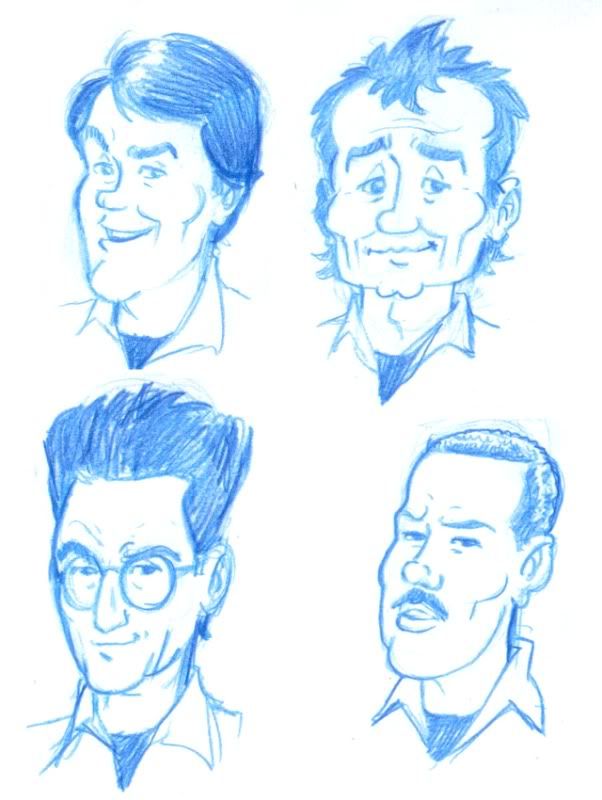 Ghostbusters drawings,caricatures SOS FANTOMES