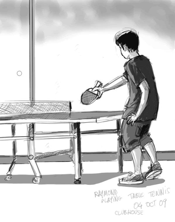 Table Tennis Sketch