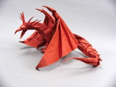 dragon origami front