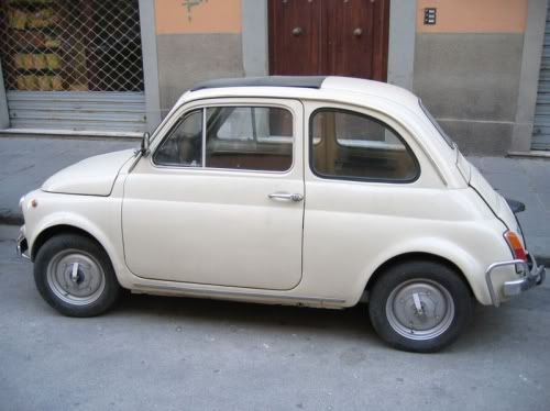 They had to make do with the Fiat 500 or the Messerschmitt car 
