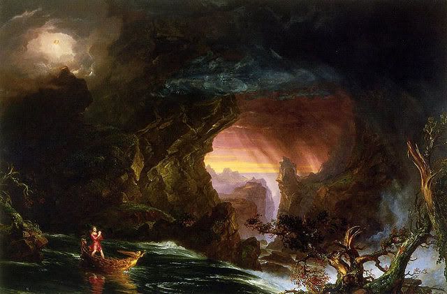 the journey of life. thomas cole journey of life.