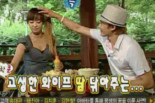 Nichkhun combing Victoria's bangs Pictures, Images and Photos