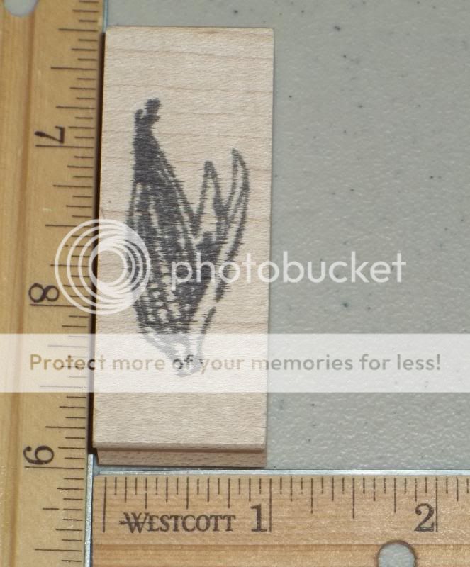 EAR OF CORN WITH HUSK rubber stamp LOW SHIPPING  