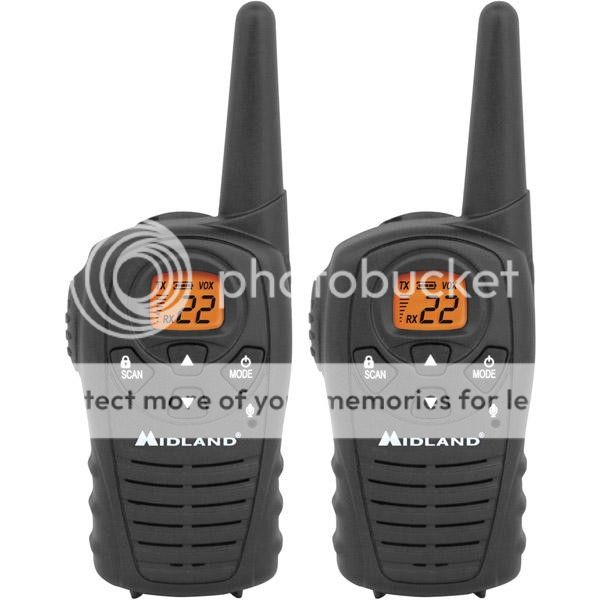 Midland LXT118 2 Way Walkie Talkie Radios LXT 118 LXT 118 Radios Only