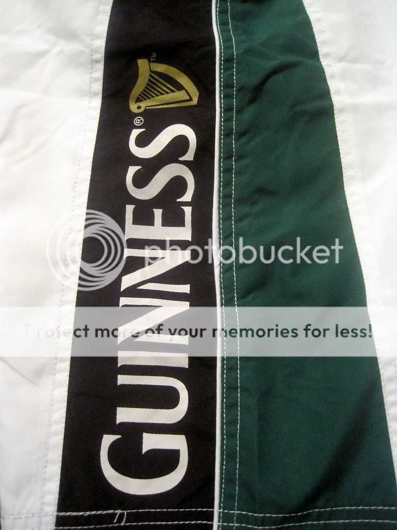 Guinness Irish Green Beer Mens Surf Beach Pool Board Shorts Swim Suit 