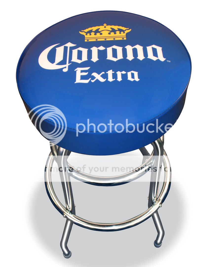 Corona Extra Cerveza Beer Bottle Crown Logo Bar Stool Pub House Chair