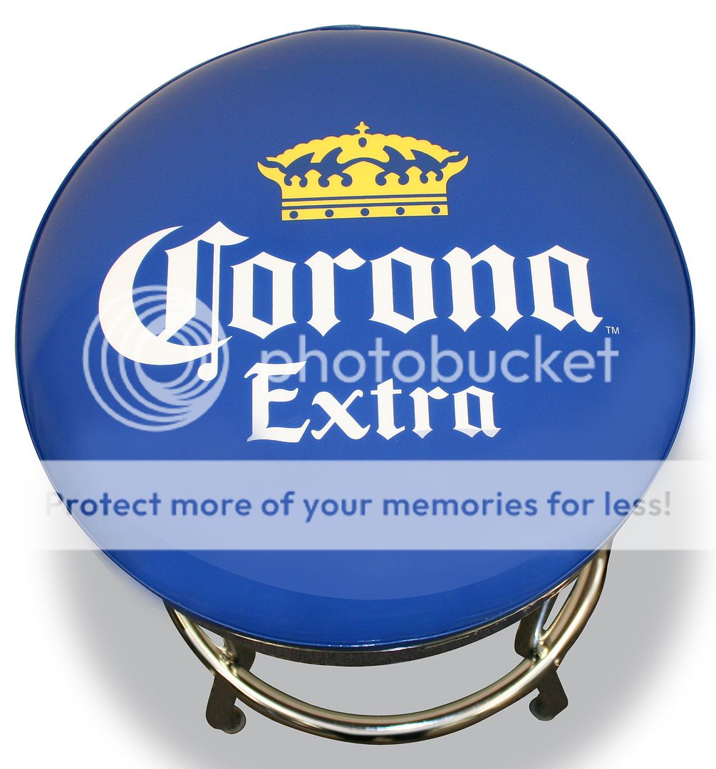 Corona Extra Cerveza Beer Bottle Crown Logo Bar Stool Pub House Chair