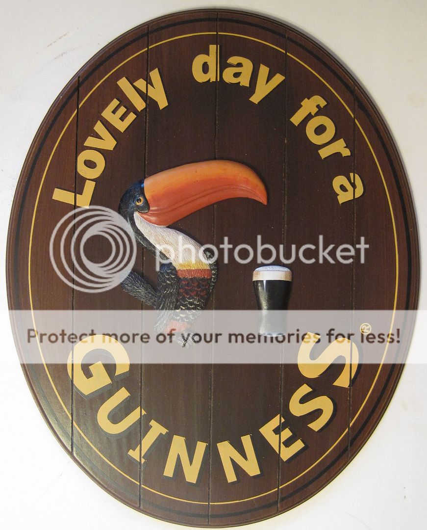 Guinness Irish Beer Lovely Day Wood Plank Pub Bar Sign